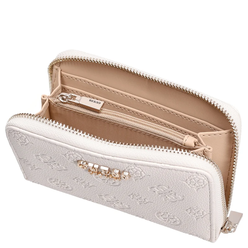 Guess Ella Logo SLG Medium Zip - Geldbörse 4cc 14 cm (stone logo)