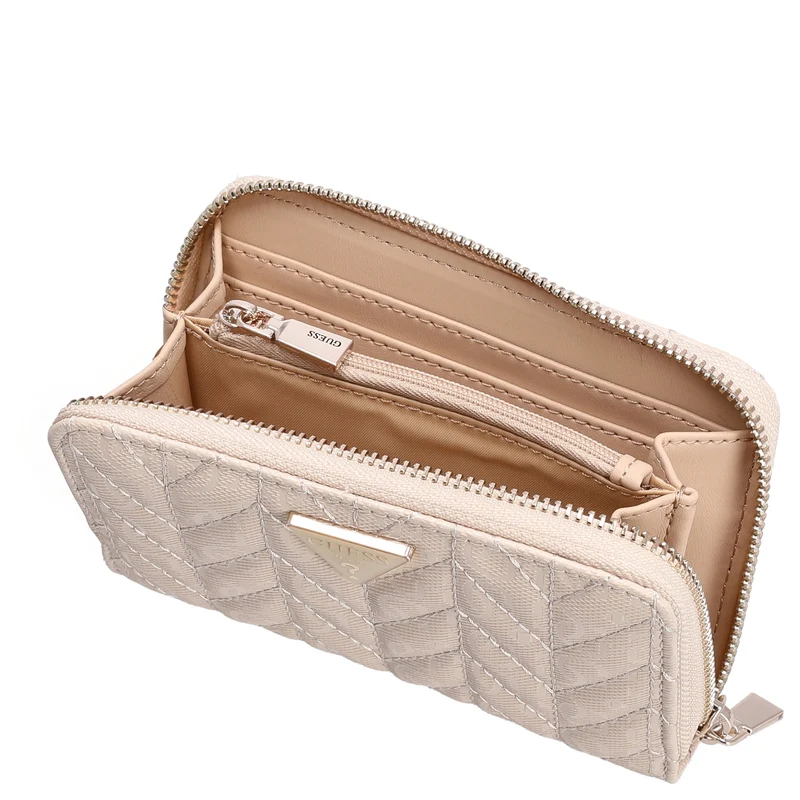 Guess Stacey SLG Medium Zip - Geldbörse 4cc 14 cm (light beige)