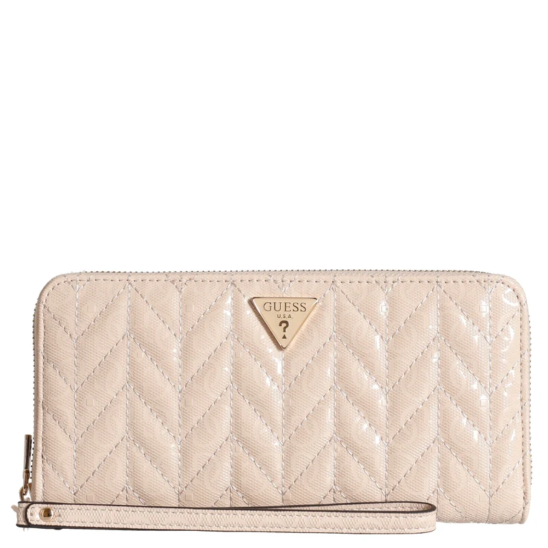 Guess Stacey SLG Large Zip - Geldbörse 12cc 21 cm (light beige)