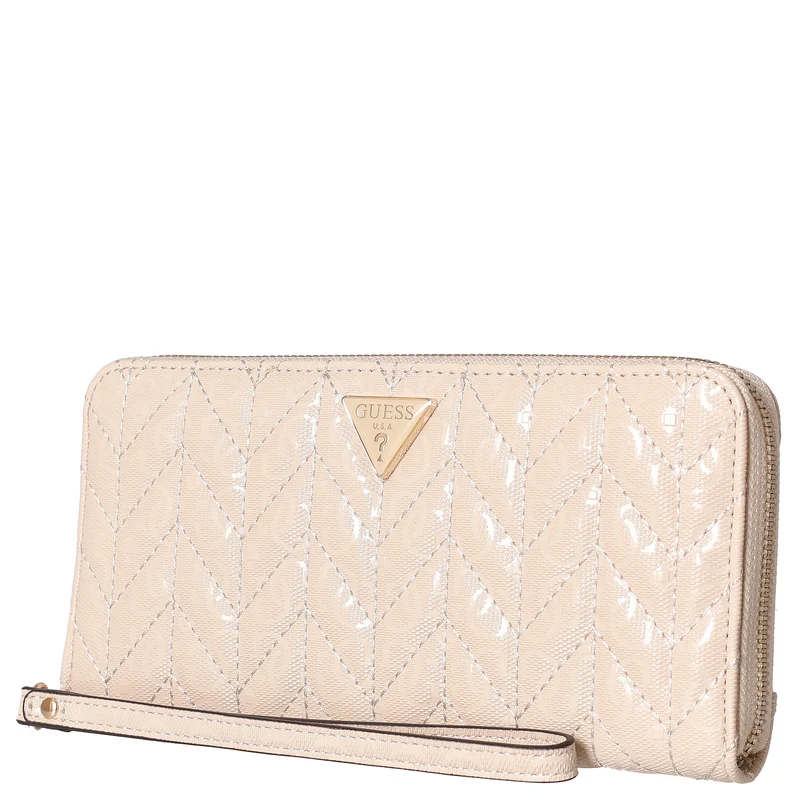 Guess Stacey SLG Large Zip - Geldbörse 12cc 21 cm (light beige)