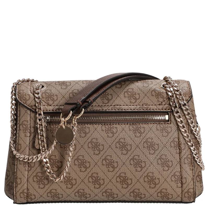 Guess Noelle II Convertible Xbody Flap - Umhängetasche 24 cm (latte logo/brown)