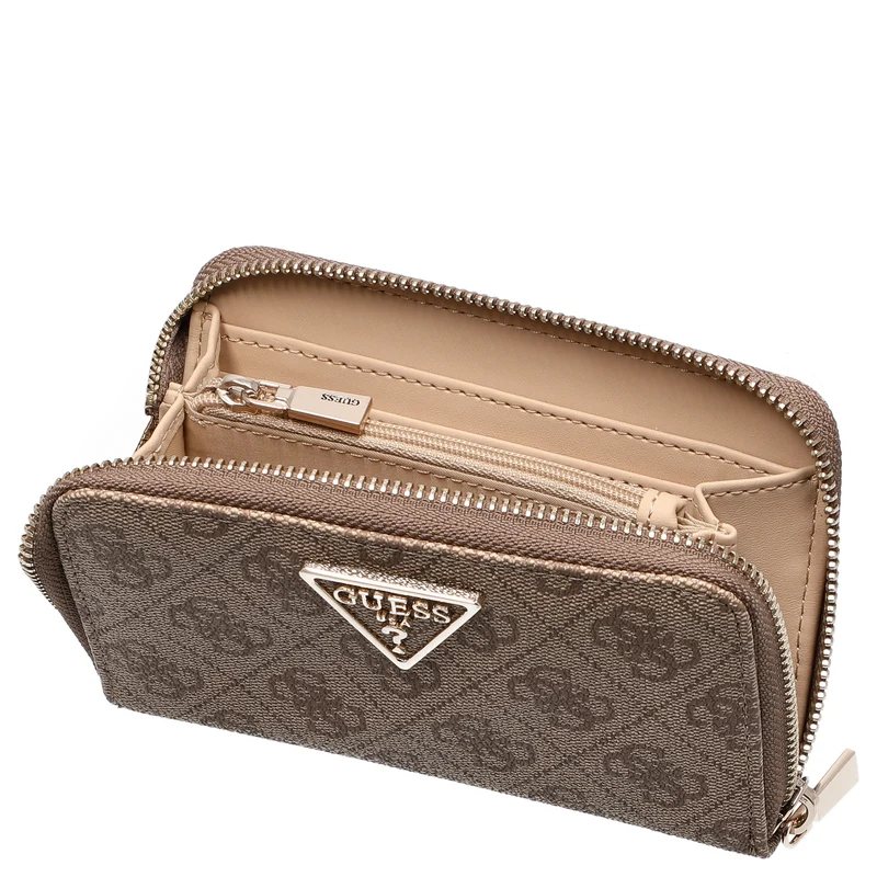 Guess Laurel II SLG Medium Zip Around - Geldbörse 4cc 14.5 cm (latte logo)