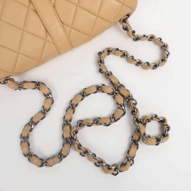 Vintage Chanel Caviar Mini Mademoiselle Flap Bag