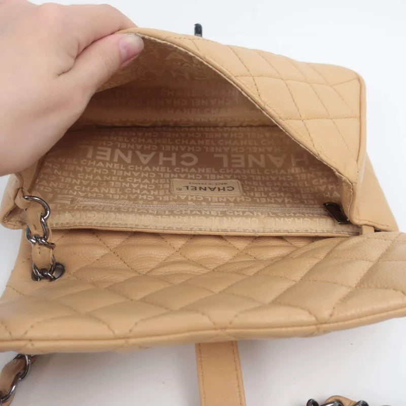 Vintage Chanel Caviar Mini Mademoiselle Flap Bag