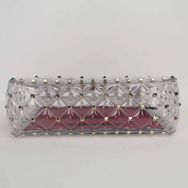 Valentino Rockstud Spike Plexi Medium Shoulder Bag