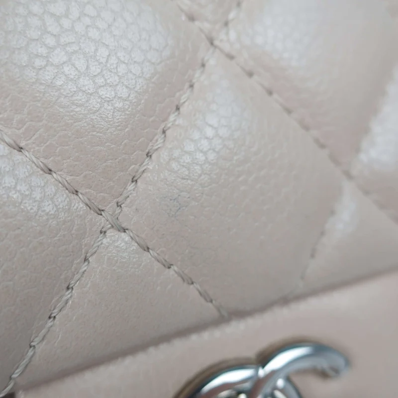 Chanel Single Flap Beige Caviar Jumbo bag