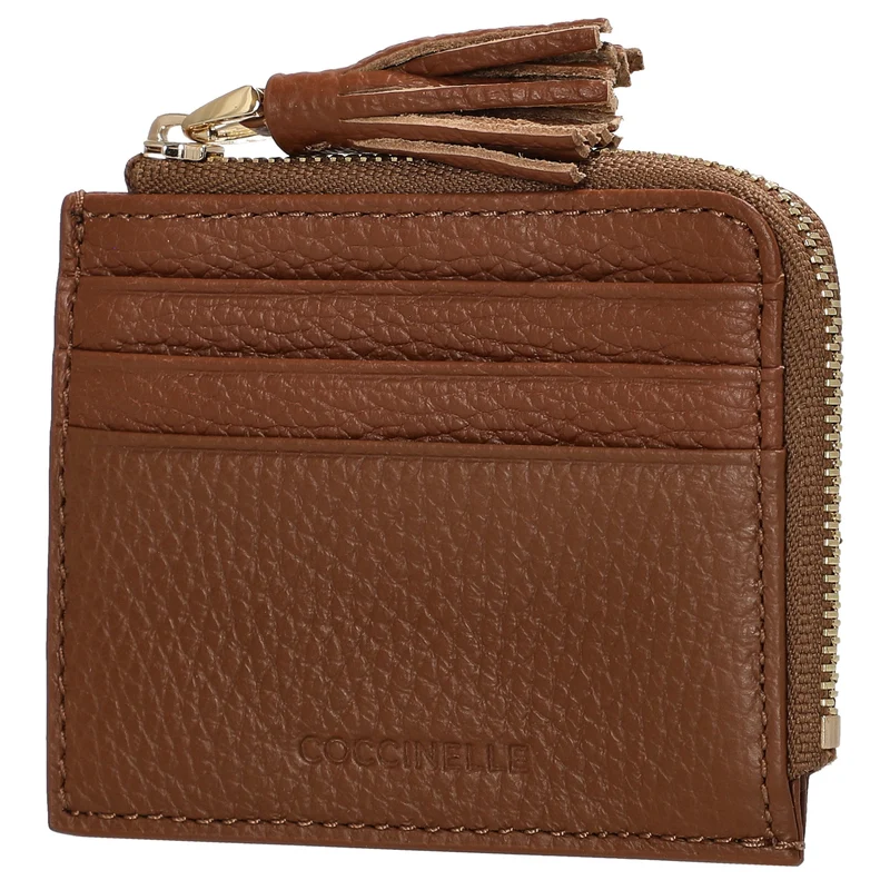 Coccinelle Tassel - Kreditkartenetui 6cc 10 cm (cognac)