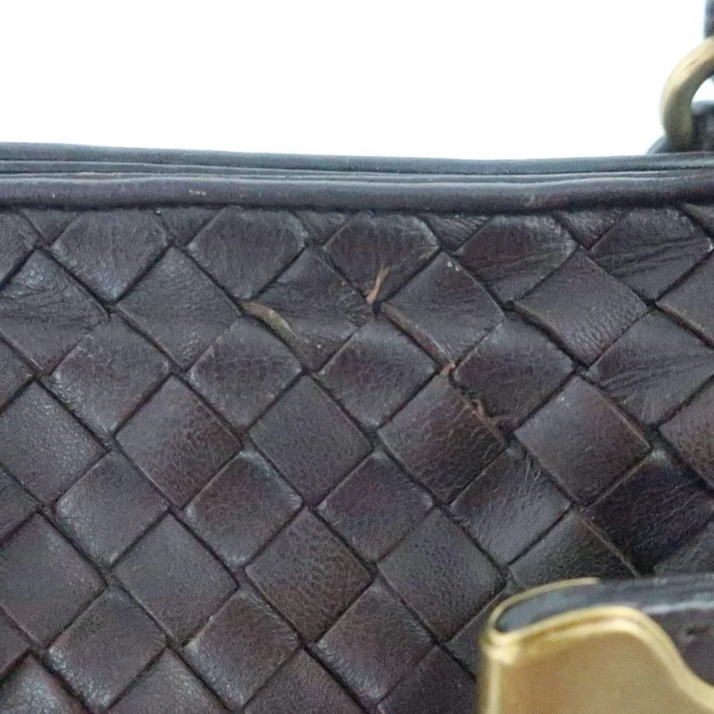 Bottega Veneta Intrecciatto Shoulder Hobo Brown bag