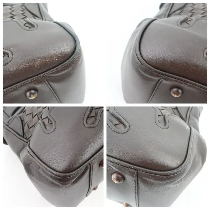 Bottega Veneta Intrecciatto Shoulder Hobo Brown bag