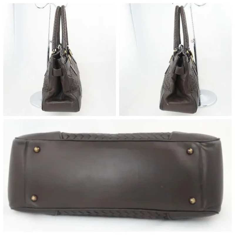 Bottega Veneta Intrecciatto Shoulder Hobo Brown bag