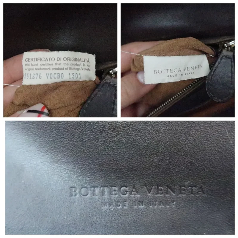 Bottega Veneta Intrecciatto Shoulder Hobo Brown bag