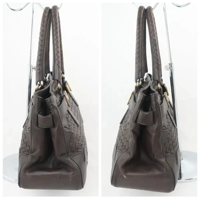 Bottega Veneta Intrecciatto Shoulder Hobo Brown bag