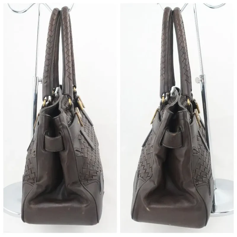 Bottega Veneta Intrecciatto Shoulder Hobo Brown bag