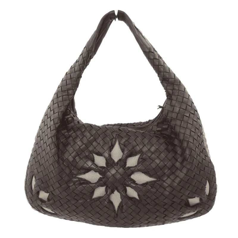 Bottega Veneta Intrecciatto Shoulder Hobo Brown bag