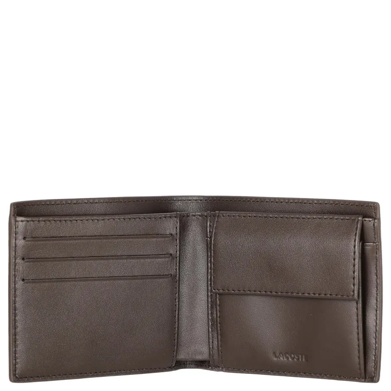 Lacoste FG - Men Geldbörse 3cc 12 cm (coffee bean)