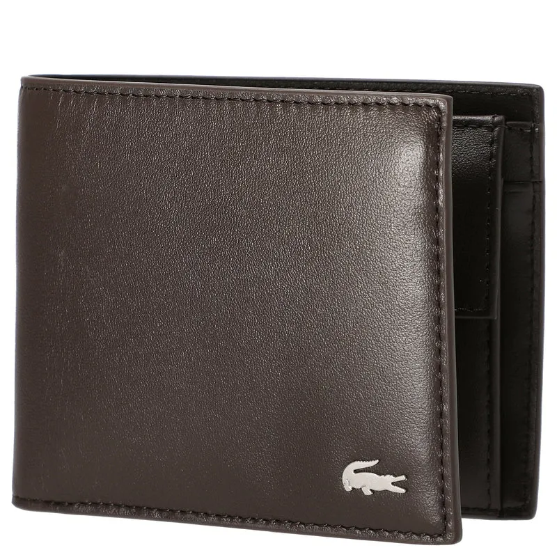 Lacoste FG - Men Geldbörse 3cc 12 cm (coffee bean)