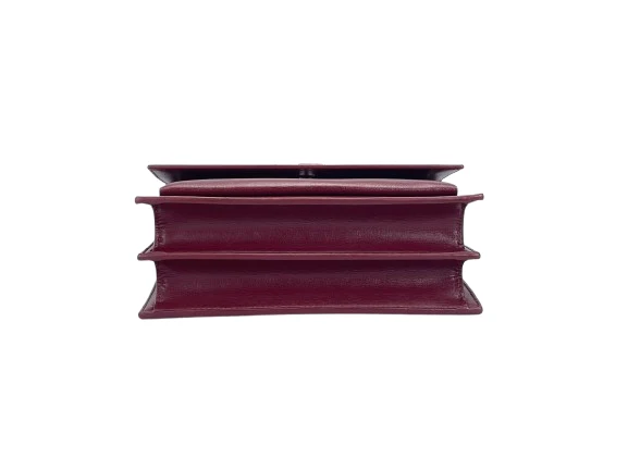 Saint Laurent Sunset Tasche in Burgunderrot