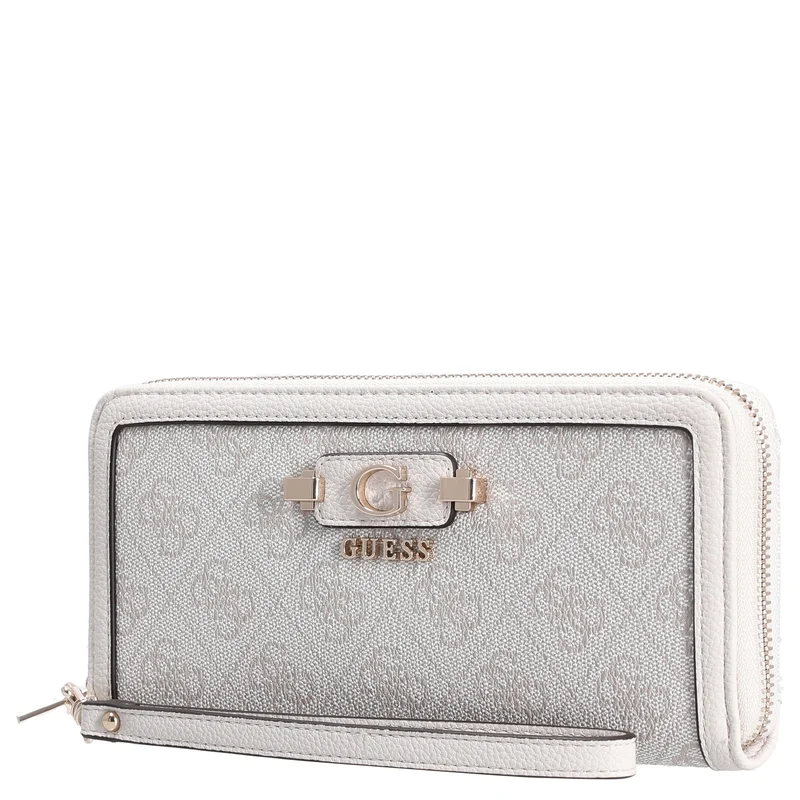 Guess Lindsey SLG Large Zip - Geldbörse 12cc 21 cm (bone logo)