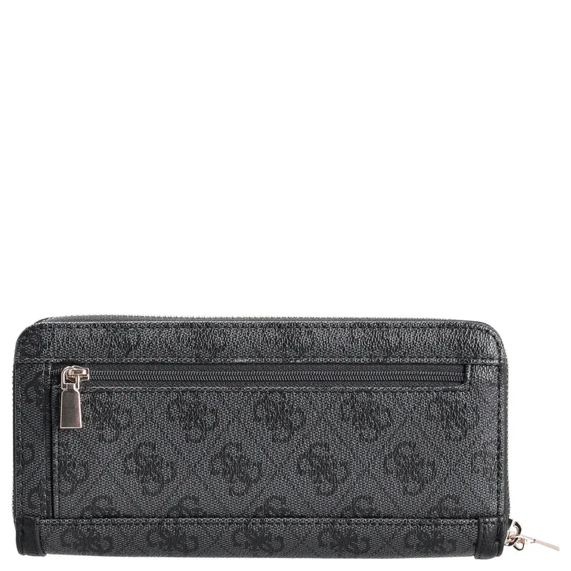 Guess Lindsey SLG Large Zip - Geldbörse 12cc 21 cm (coal logo)