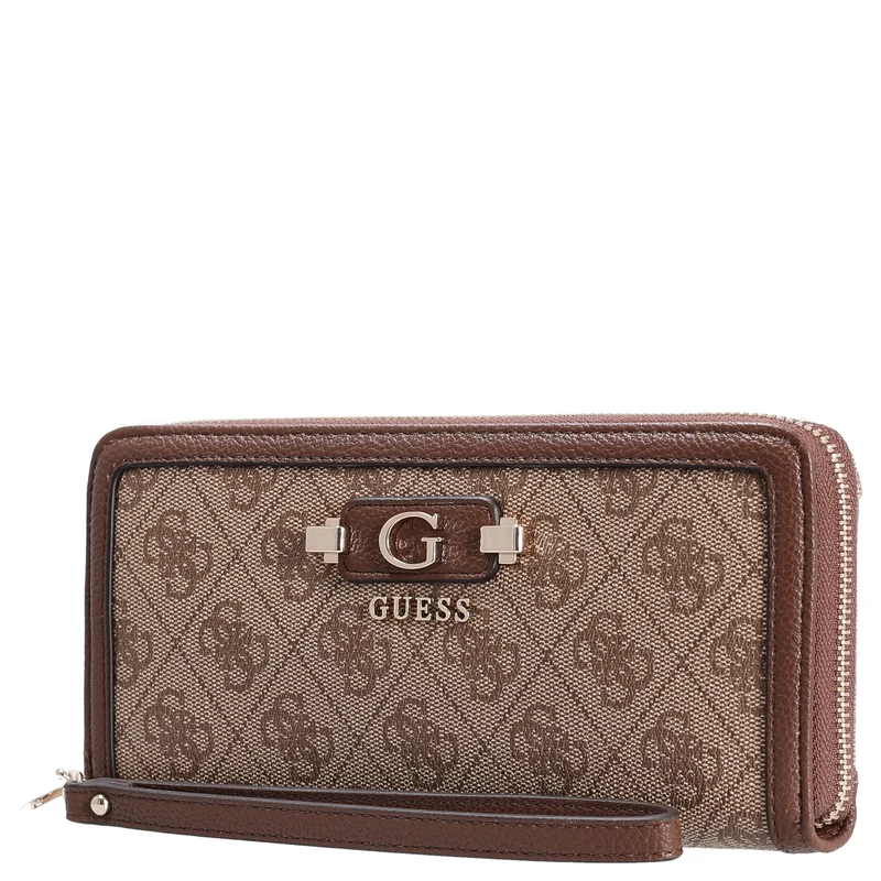 Guess Lindsey SLG Large Zip - Geldbörse 12cc 21 cm (latte logo)