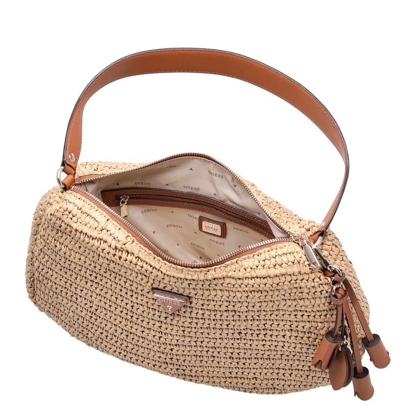 Guess Ofelia Hobo - Schultertasche 33 cm (natural/cognac)