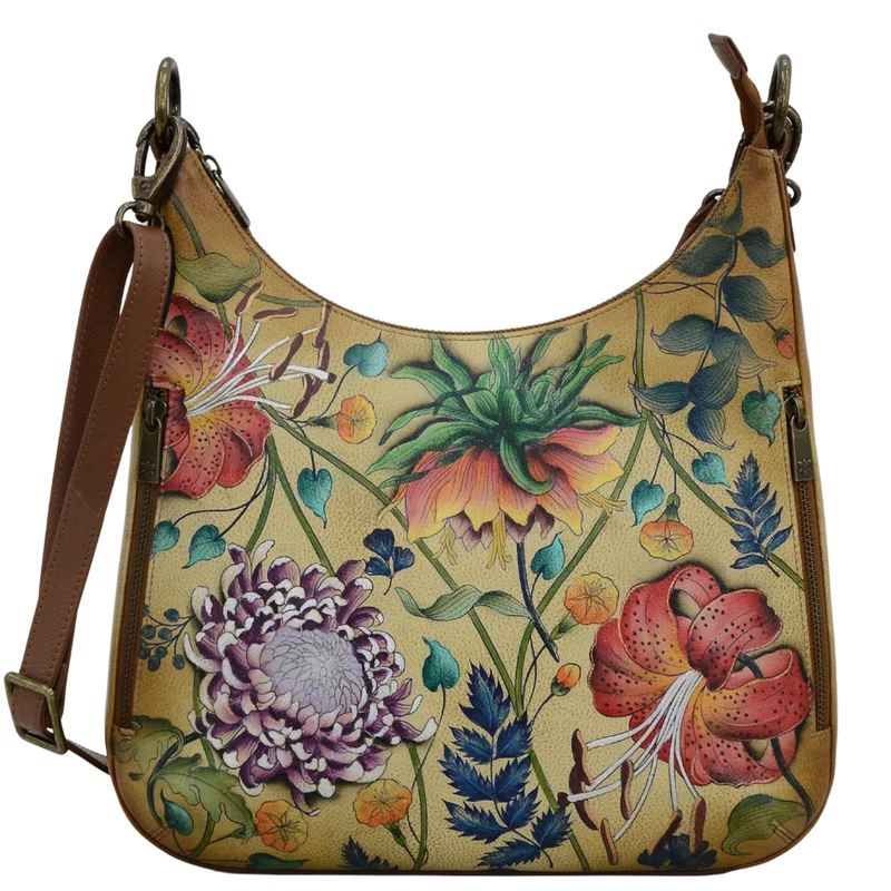 Umwandelbarer schmaler Hobo mit Crossbody-Gurt - 662