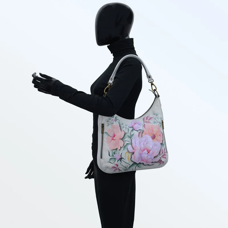 Umwandelbarer schmaler Hobo mit Crossbody-Gurt - 662