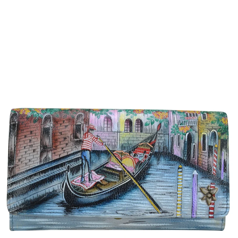 Brieftasche mit Akkordeonklappe - 1112