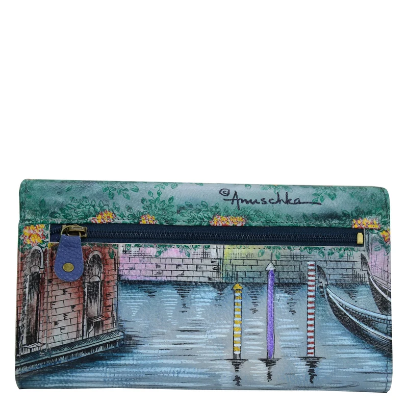 Brieftasche mit Akkordeonklappe - 1112