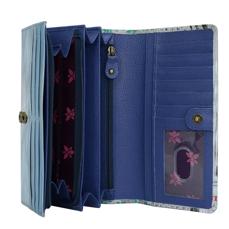 Brieftasche mit Akkordeonklappe - 1112