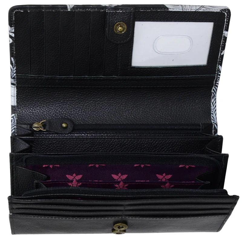 Brieftasche mit Akkordeonklappe - 1112