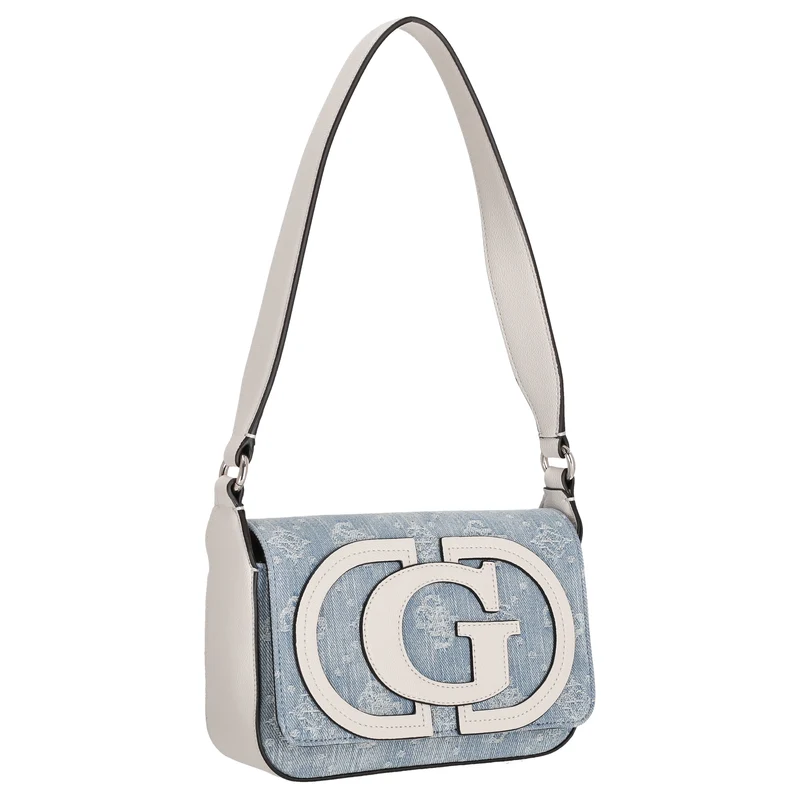 Guess Ruby Flap - Schultertasche 20 cm (denim logo)