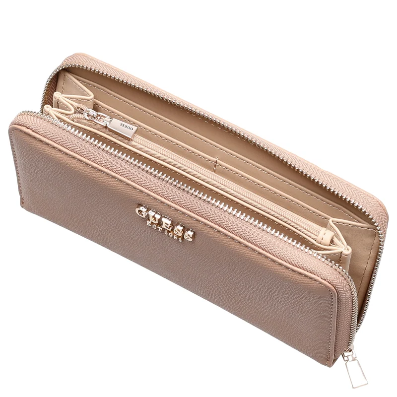 Guess Amorette SLG Large Zip - Geldbörse 12cc 21 cm (beige)
