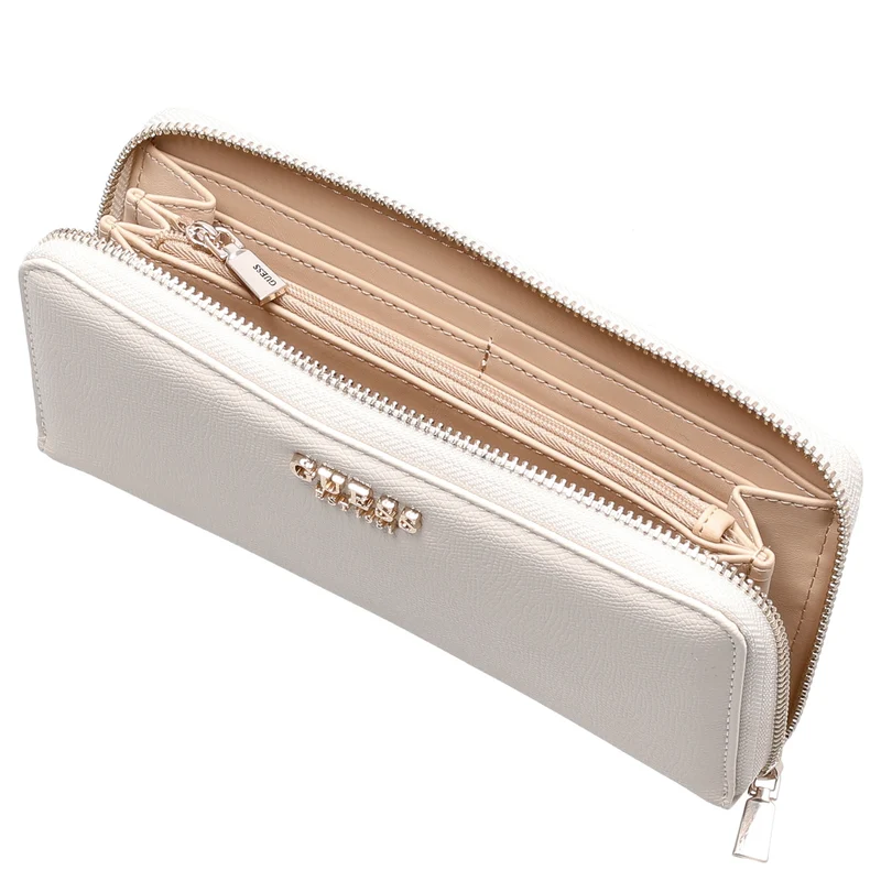 Guess Amorette SLG Large Zip - Geldbörse 12cc 21 cm (off white)