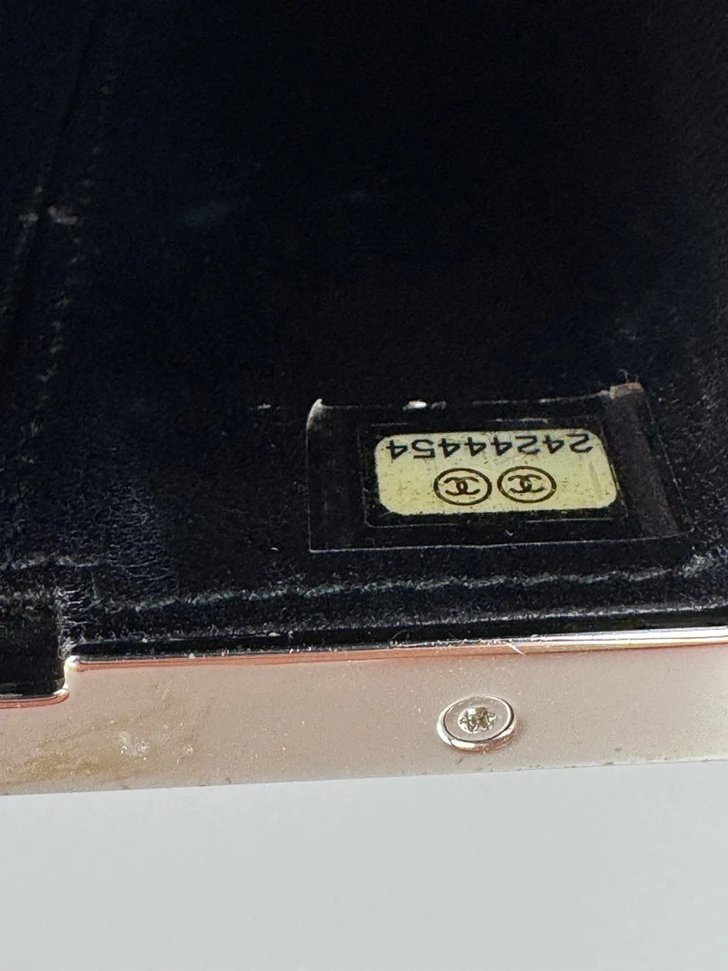 Chanel Plexiglas Kristall Roboter Minaudiere Clutch Schwarz