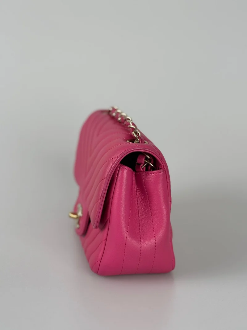 Chanel Pre-Owned Mini Square Klassische Chevron-Überschlagtasche