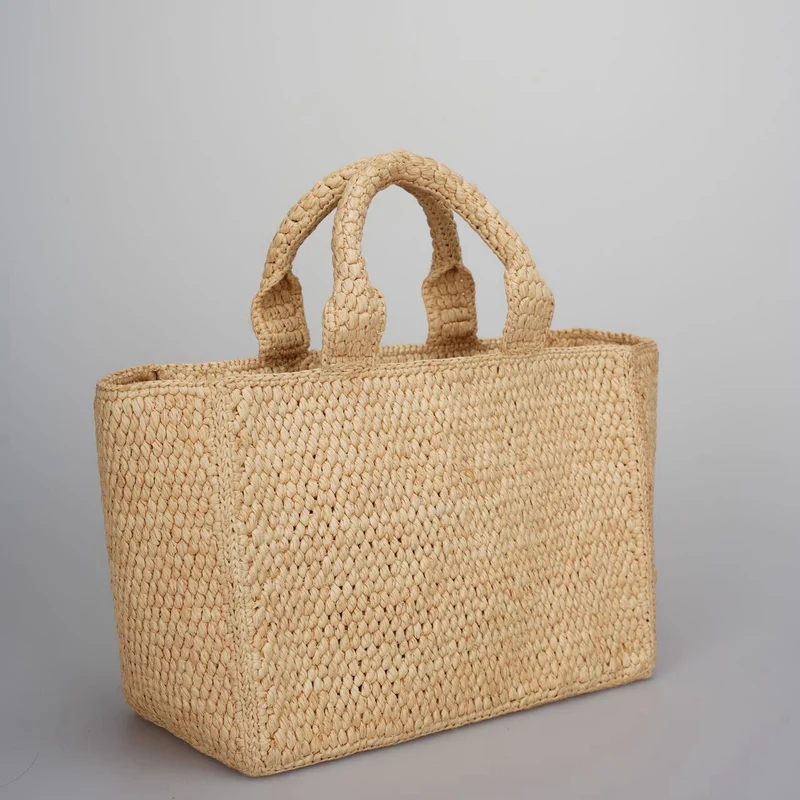 Celine Small Cabas Thais aus Bast und Kalbsleder