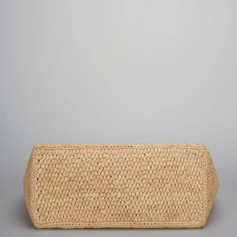 Celine Small Cabas Thais aus Bast und Kalbsleder