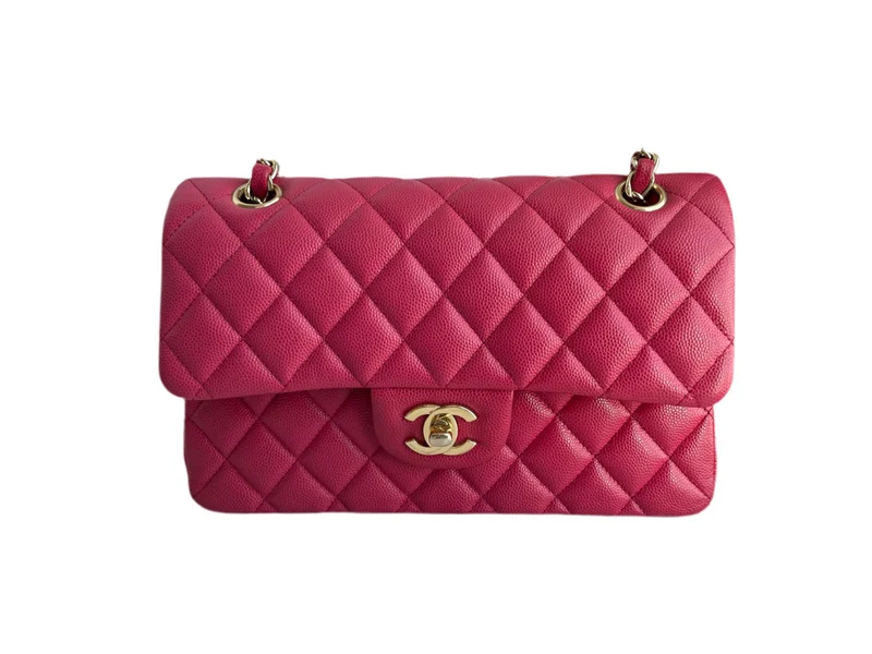 Chanel Red Timeless Flap Bag Kaviarleder Klein