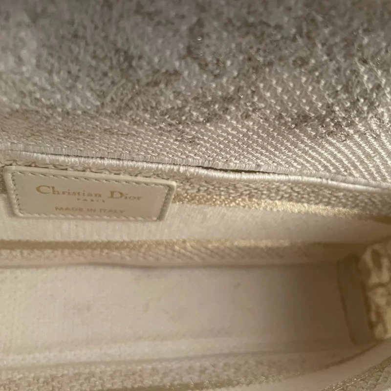 Christian Dior Lady D-Joy Tasche aus beigem Canvas
