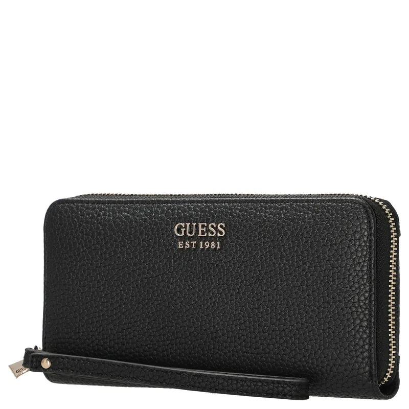 Guess Brenton SLG Large Zip Around - Geldbörse 12cc 20.5 cm (black)
