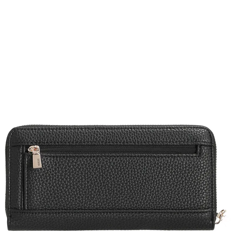 Guess Brenton SLG Large Zip Around - Geldbörse 12cc 20.5 cm (black)