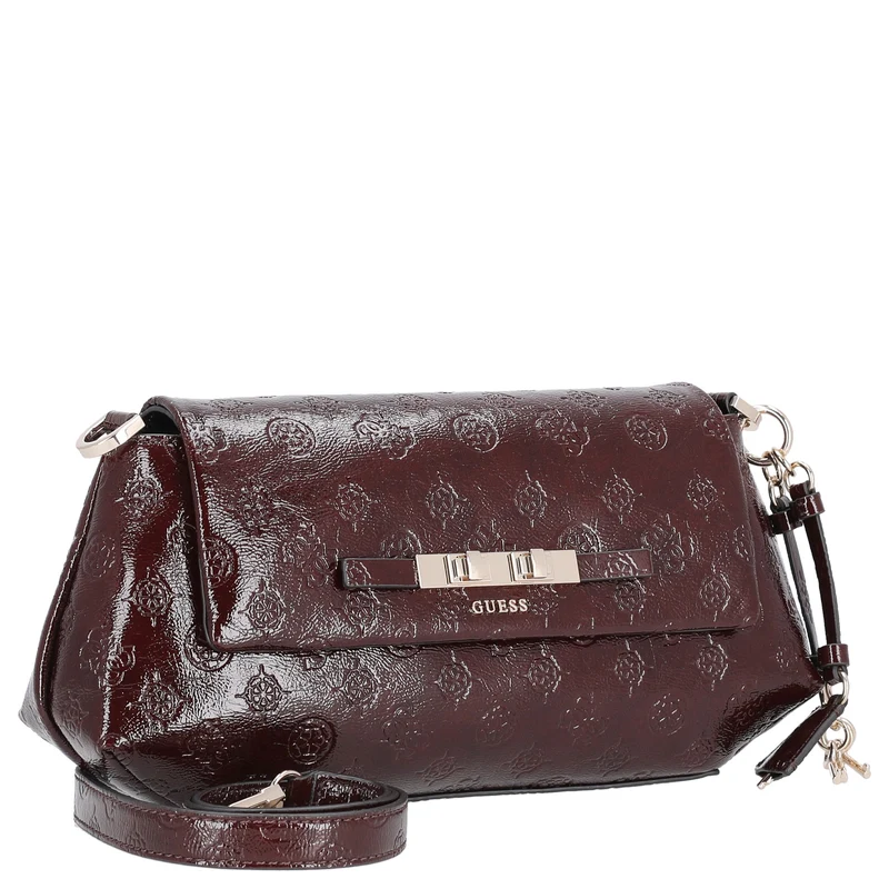 Guess Carmella Crossbody Flap - Umhängetasche (burgundy logo)