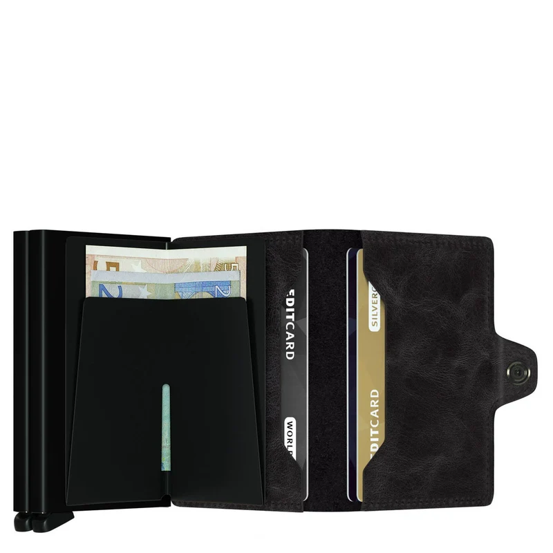 Secrid Vintage Twinwallet - Geldbörse RFID 7 cm (black)