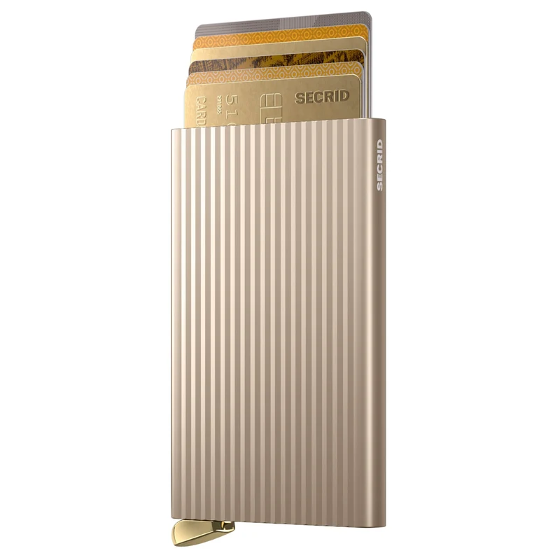 Secrid Cardprotector Fluted - Kreditkartenetui 6cc 10.2 cm RFID (cashmere+)