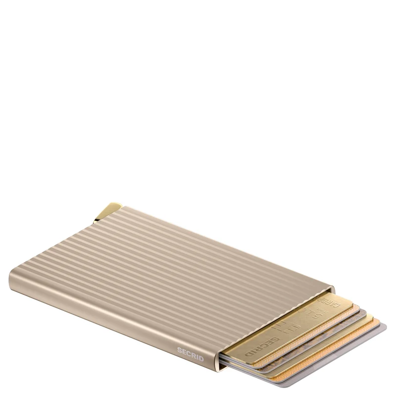 Secrid Cardprotector Fluted - Kreditkartenetui 6cc 10.2 cm RFID (cashmere+)