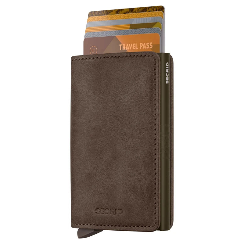 Secrid Vintage Slimwallet - Geldbörse RFID 6.8 cm (oak)