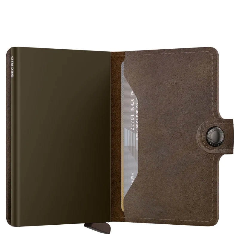 Secrid Vintage Miniwallet - Geldbörse RFID 6.5 cm (oak)