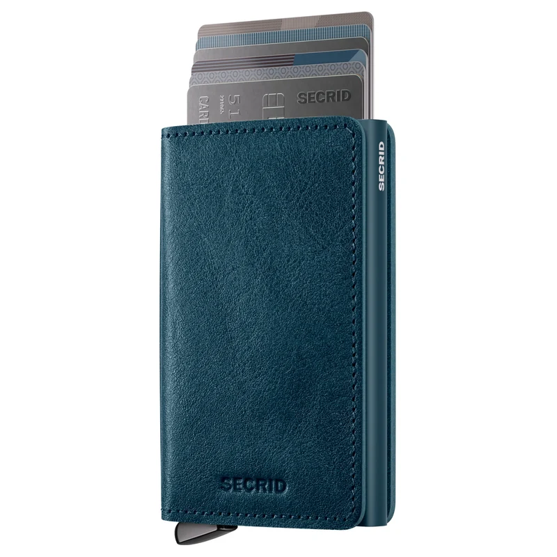 Secrid Premium Basco Slimwallet - Geldbörse RFID 6.5 cm (teal+)