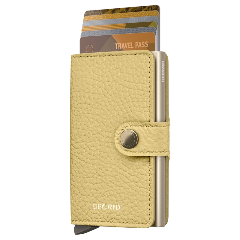 Secrid Miniwallet Pebble - Geldbörse 6cc 10.2 cm RFID (butter yellow)